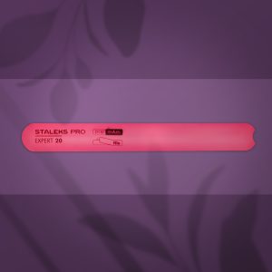 Beveled straight plastic nail file (base) Staleks Pro Expert 20