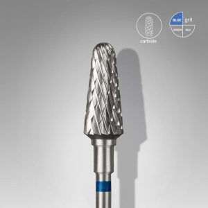 Carbide nail drill bit, “frustum”, blue, head diameter 6 mm / working part 14 mm