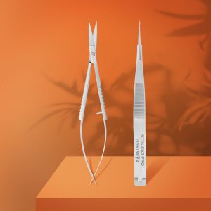 Professional micro scissors for eyebrows modeling EXPERT 90 TYPE 2