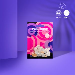 White refill pads for pedicure disc Pododisc Staleks Pro XS, 180 grit (50 pc)