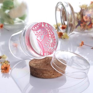 Silicone Jelly Nail Stamper with Cap and Scraper