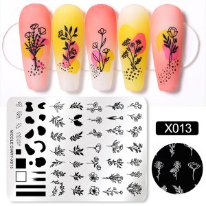NICOLE DIARY-X013 Rectangle Nail Stamping Plates