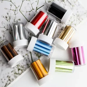 Starry Sky Decal Holographic Tips Wraps Sheet Foil Transfer for DIY Manicure