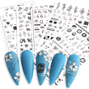 D Self-Adhesive Seasonal Nail Art Decals Stickers