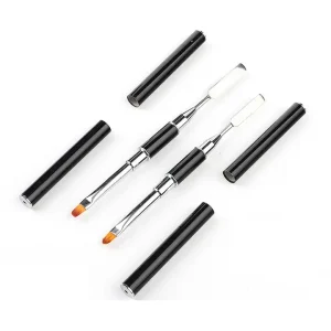 Gel Brush for Nail Extension Gel Picker and Nail Pusher Peeler Scraper Nail Pen Brush