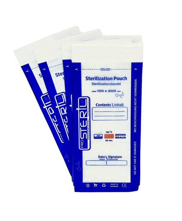 Пакеты стерилизационные 100х200 комбинированные (прозрачные), "ProSteril" DRY (100шт)