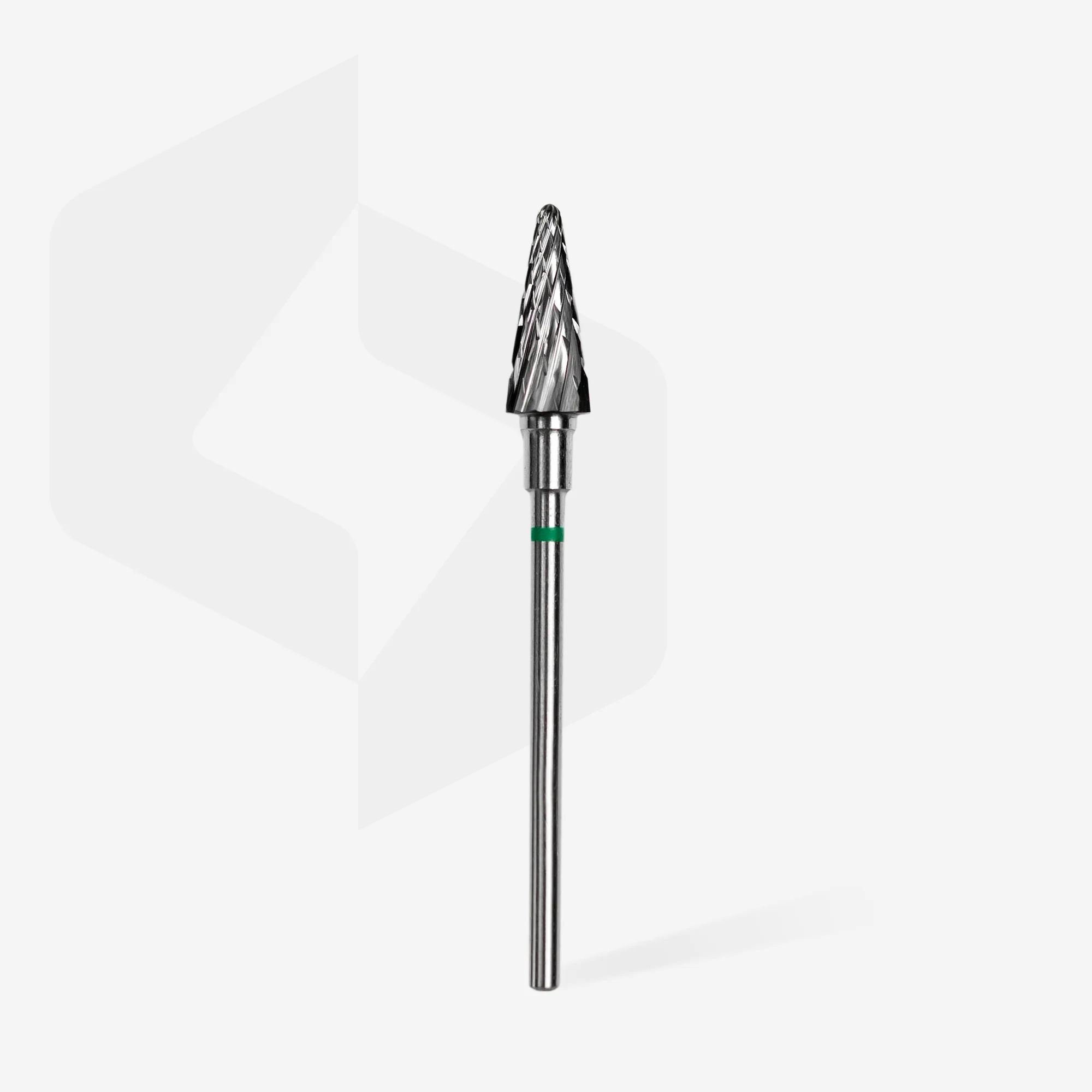 Carbide nail drill bit cone green EXPERT head diameter 6 mm / working part 14 mm - Image 2