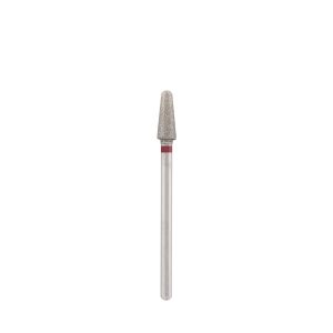 Diamond bit "rounded cone" red, L-10,0 mm, Ø4,0 mm