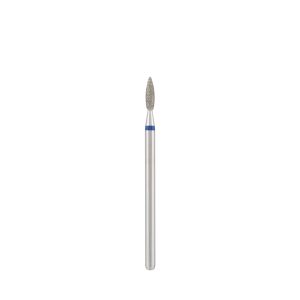 Diamond bit "flame" safe blue, L- 8,0 mm, Ø2,1 mm