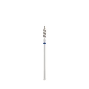 Фреза алмазная "Торнадо" синяя насечка, L- 10,0 мм, Ø2,3 мм.