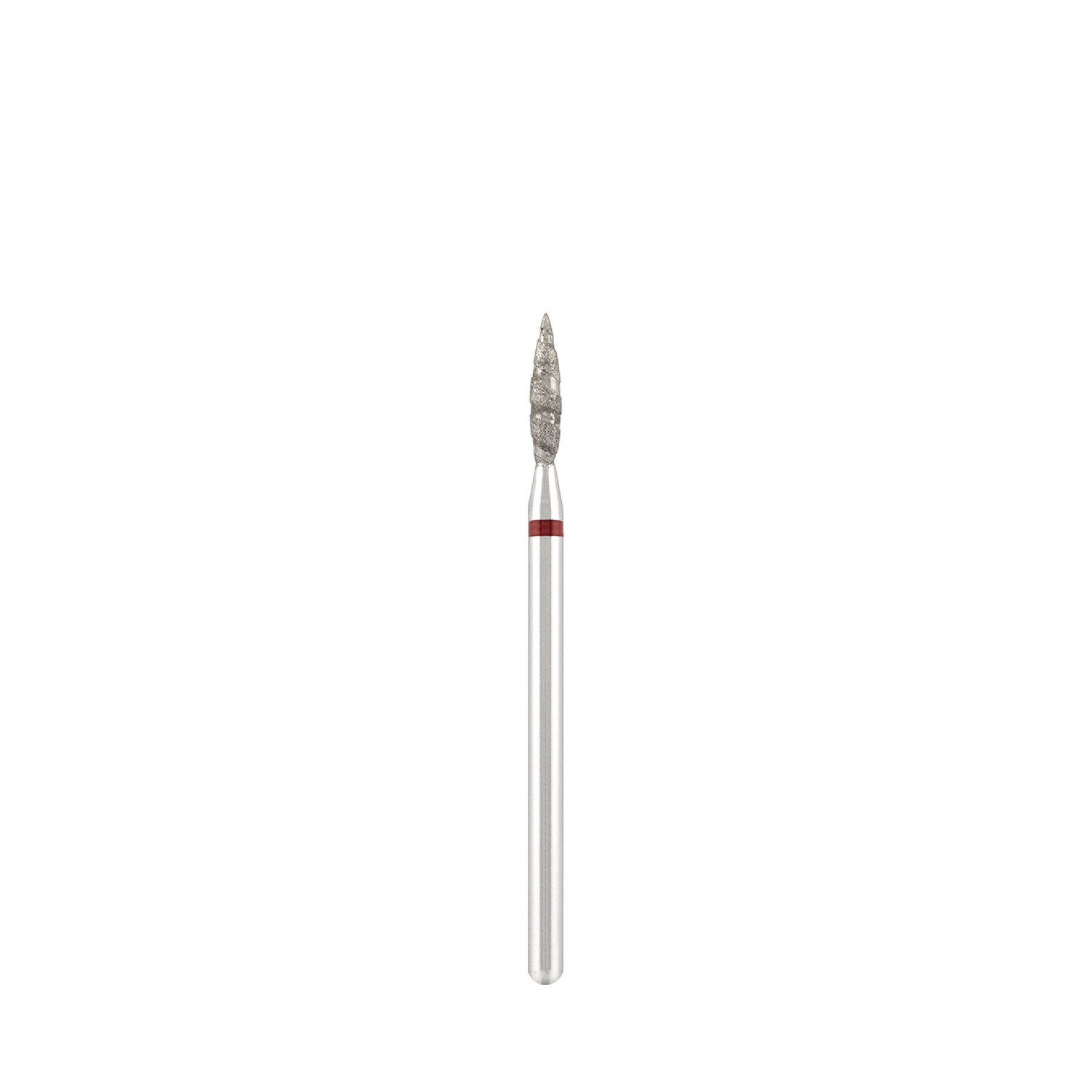 Diamond bit "tornado" red, L- 10,0 mm, Ø2,3 mm
