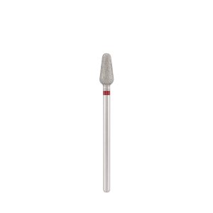 Diamond bit "rounded drop" red, L- 10,0 mm, Ø4,6 mm