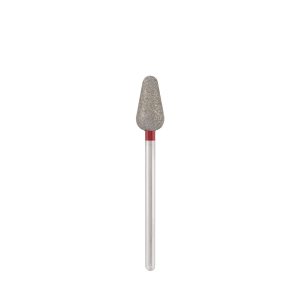 Diamond bit "rounded drop" red, L- 12,5 mm, Ø6,5 mm