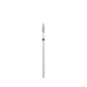 Diamond bit "flame" sharp blue, L- 10,0 mm, Ø2,3 mm