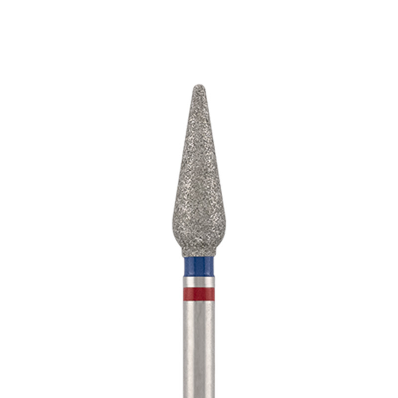 Diamond bit "double drop" blue-red, L-12.0 mm, Ø4.0 mm. - Image 2