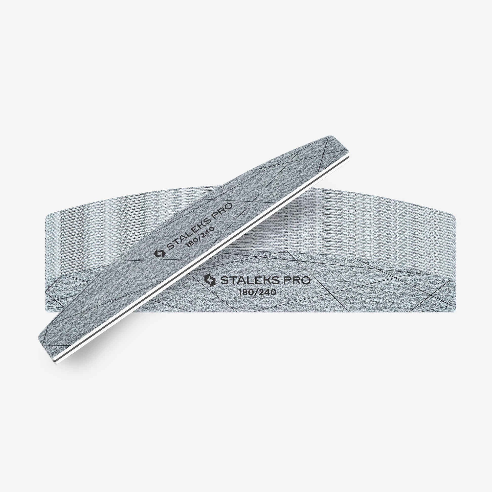 STALEKS SMART 40 Crescent mineral nail file, 180/240 grit (25 pc). - Image 3